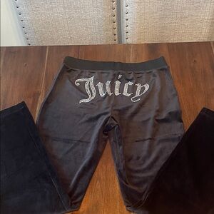 Juicy Couture Black Velour set NEW without tags